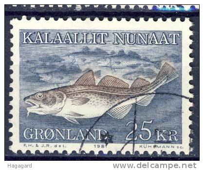 #Greenland 1980. Fish: Cod. Michel 129. Cancelled(o) - Oblitérés