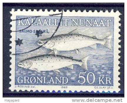 #Greenland 1983. Fish: Salmons. Michel 140. Cancelled(o) - Used Stamps