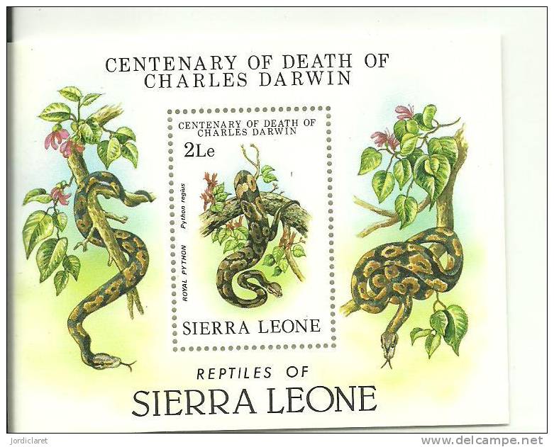 DARWIN SIERRA LEONA - Serpents