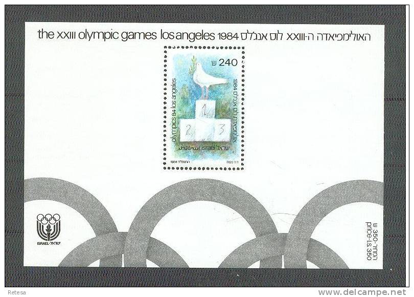 ISRAEL  BLOK  OLYMPISCHE SPELEN LOS ANGELES  1984 ** - Sommer 1984: Los Angeles