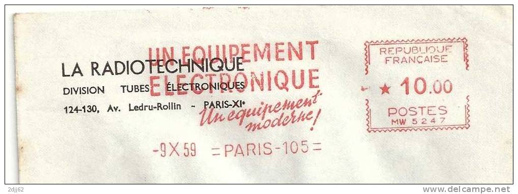 Physique, électronique - EMA Havas "MW" De Remplacement, HAV 806 - Enveloppe   (G719) - Physique