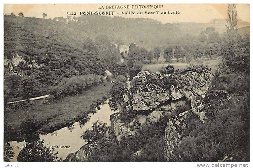 Morbihan -ref B508- Pont Scorff - Vallee Du Scorff Au Leslé - Carte Bon Etat - - Pont Scorff