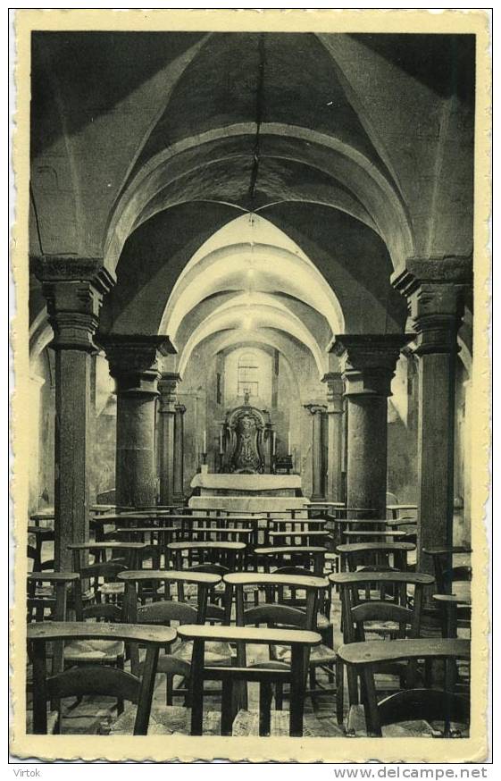 Lobbes : Collégiale St. Ursmer  : La Crypte , . - Lobbes