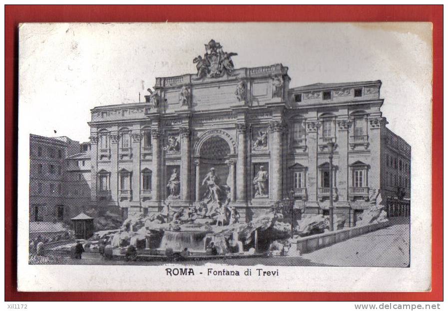 It225 Roma Fontana Di Trevi, Viaggiata In 1911 Per Montreux. - Fontana Di Trevi