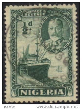 Nigeria - 1936 KGV ½d Used - Nigeria (...-1960)