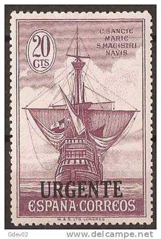 ES546-A115-CG.España.Spain. Espagne.DESCUBRIMIENTO   DE AMERICA.URGENTE.1930. (Ed 546*) Con Charnela.MAGNIFICO - Nuevos