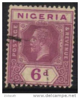 Nigeria - 1921-1932 KGV 6d Die II Used - Nigeria (...-1960)