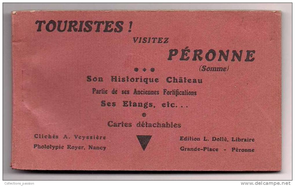Carnet De 10 Cp , 80 , Touristes ! Visitez PERONNE - Peronne