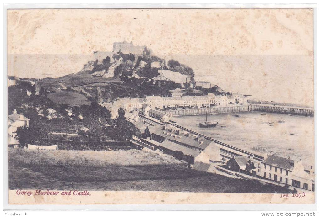 17168 Jersey ! état !  Gorey Harbour And Castle . JWS 1073 - Autres & Non Classés