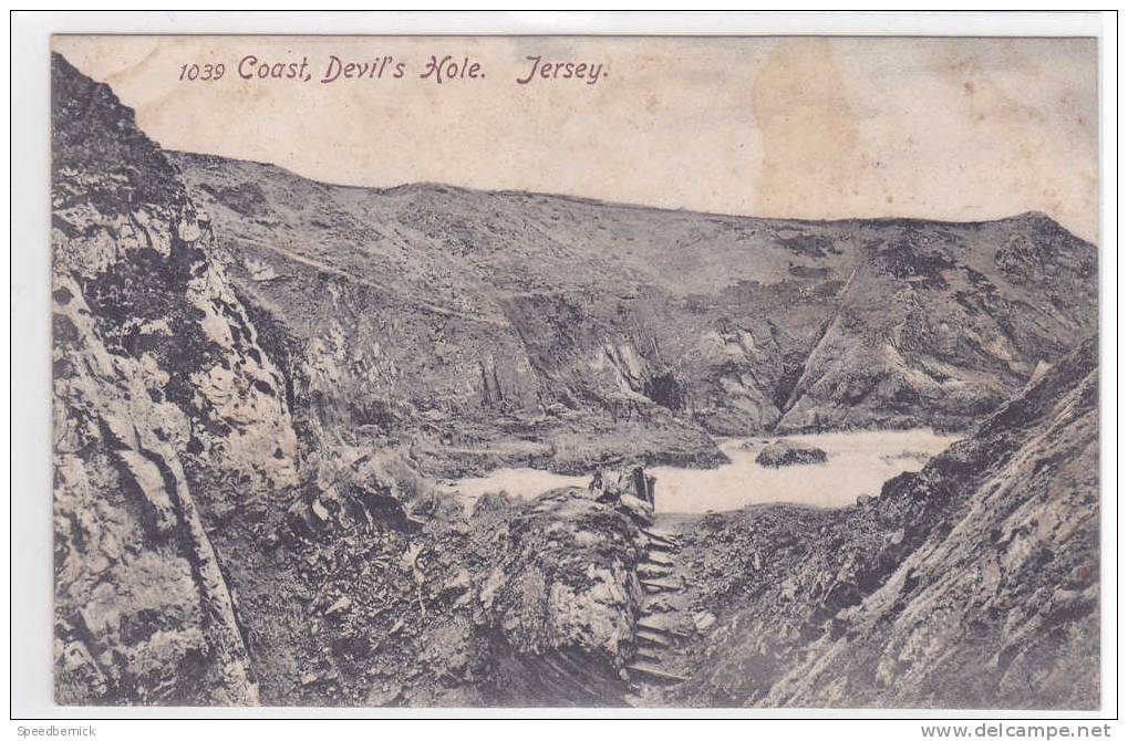 17171 Jersey ! Attention état !   Coast Devil's Hole. 1039 ? - Autres & Non Classés