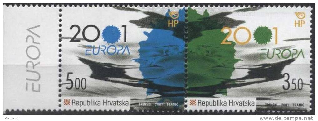 PIA  -  CROAZIA  -  2001  :  Europa  (Un  530-31) - 2001