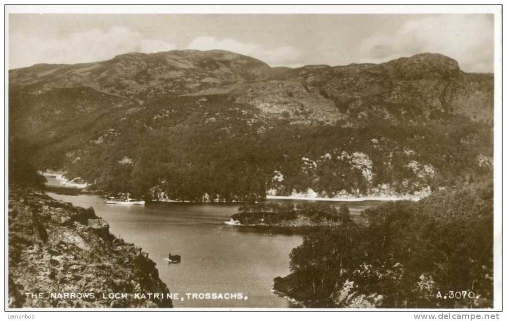 Britain United Kingdom - The Narrows, Loch Katrine, Trossachs - Early 1900s Real Photo Postcard [P1874] - Stirlingshire