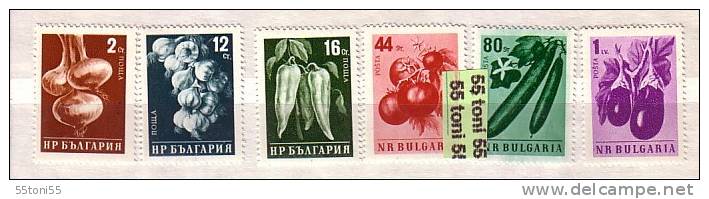 Bulgaria / Bulgarie 1958 Vegetables    6v.-  MNH.** - Gemüse