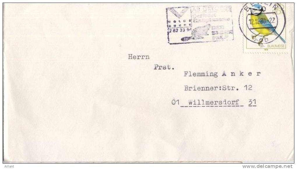 Allemagne (RDA)  Castor. Beaver. Biber. Flamme Sur Lettre Locale. - Storia Postale