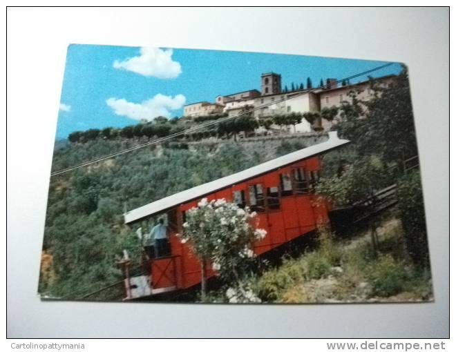 Funicolare E Veduta Della Città Alta Montecatini Terme - Funicular Railway