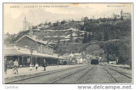 ESNEUX-LA GARE-STATION-EDITION-E.COUNE.NO1-CARTE ENVOYEE 1908 - Esneux