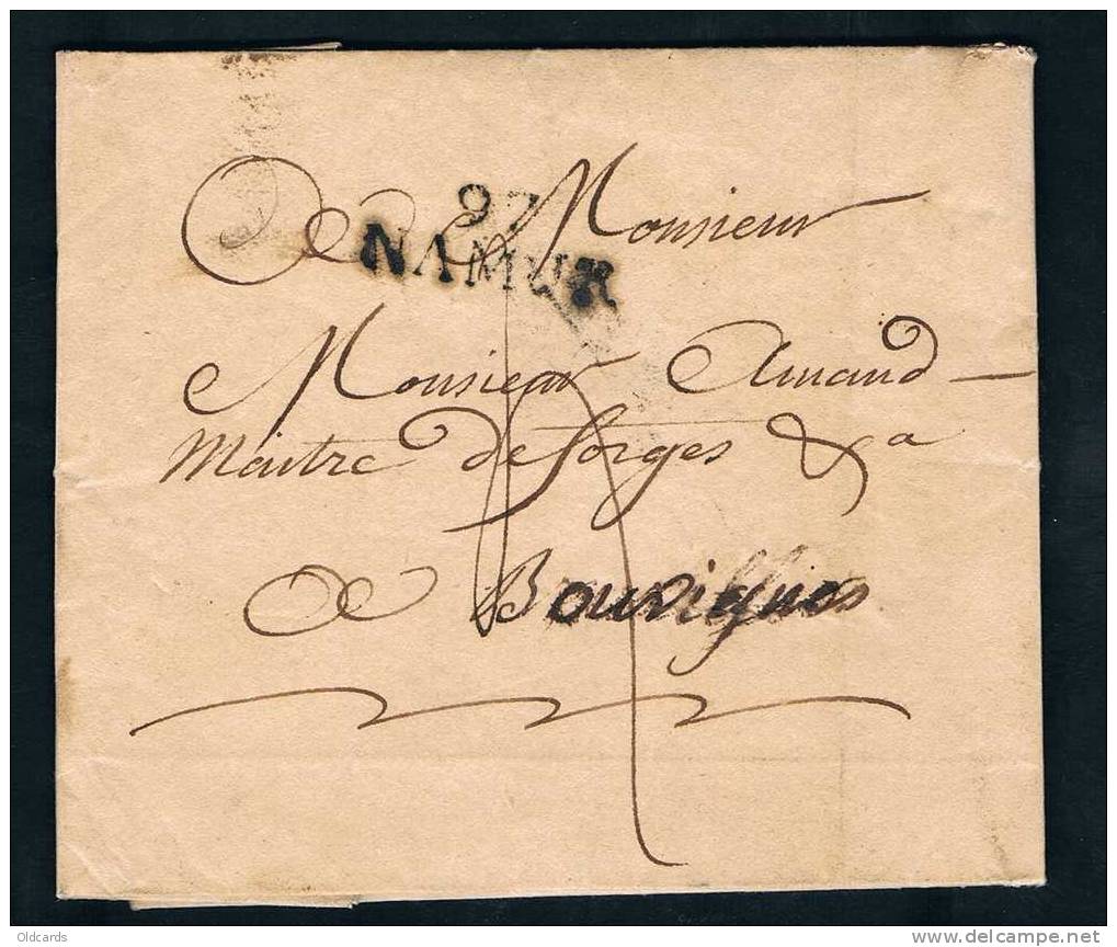 Belgique Précurseur 1812 Lettre Datée De Marche Les DAMES Avec Marque 97/NAMUR. - 1794-1814 (Periodo Frances)