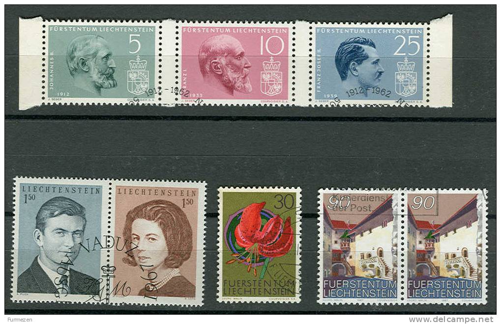 Liechtenstein - Lot Of 8 Used Stamps - Lotto Di 8 Francobolli Usati - Collections