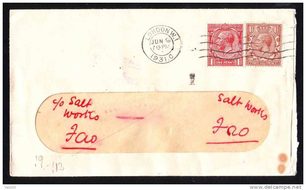 England-London , Cover 1931 Franking 2 Stamp. - Briefe U. Dokumente