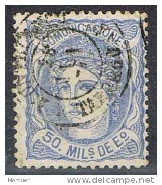 España, 50 Milesimas Alegoria, Edifil Num 107, Fechador MONTBLANCH (Tarragona) º - Used Stamps