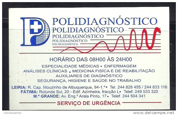2003 Pocket Poche Bolsillo Calender Calandrier Calendario  Portugal Diagnostico - Tamaño Pequeño : 2001-...