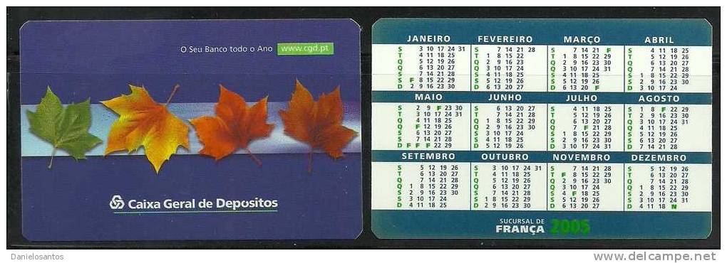 2005 Pocket Poche Bolsillo Calender Calandrier Calendario  Portugal CGD Sucursal França - Small : 2001-...