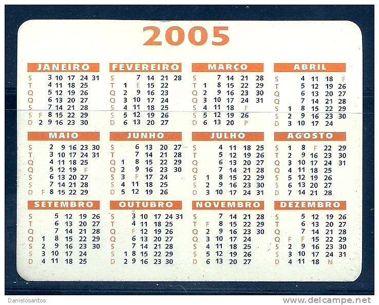 2005 Pocket Poche Bolsillo Calender Calandrier Calendario  Portugal PSD - Small : 2001-...