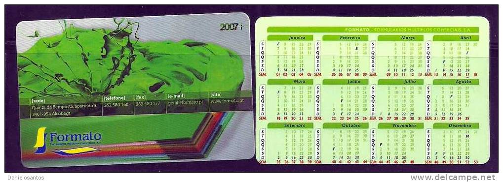 2007 Pocket Poche Bolsillo Calender Calandrier Calendario Portugal - Small : 2001-...