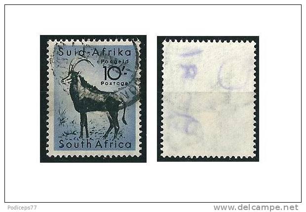 Südafrika 1954 Antilope 10 Sh Mi-Nr.252  Gestempelt / Used - Andere & Zonder Classificatie
