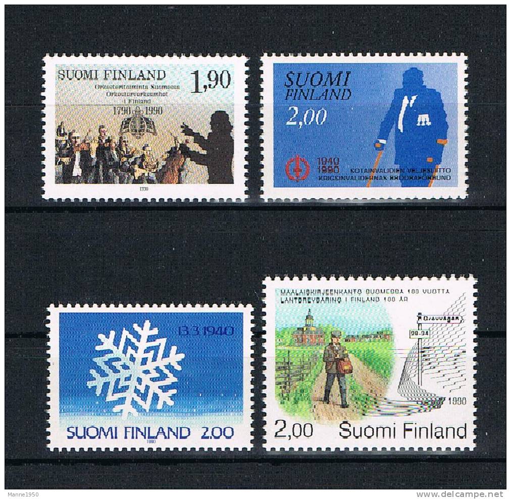 Finnland 1990 - 4 Werte Postfrisch - Unused Stamps