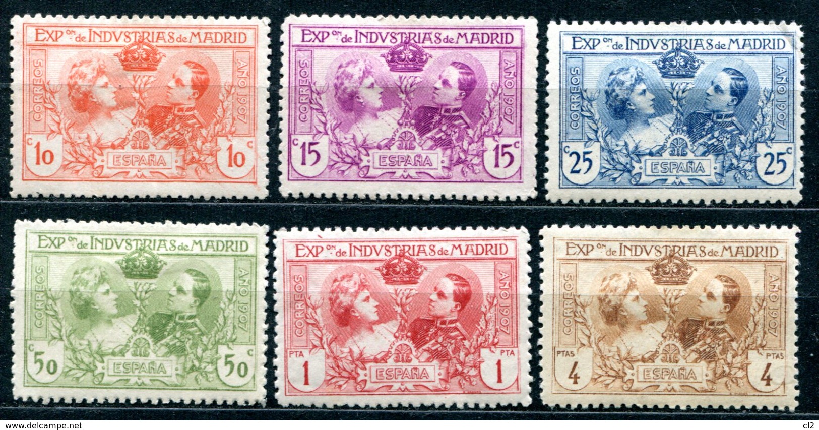 ESPAGNE - Y&T 236* à 241* (Edifil NE 16-21) (réimpression Dentelé 11) - Unused Stamps