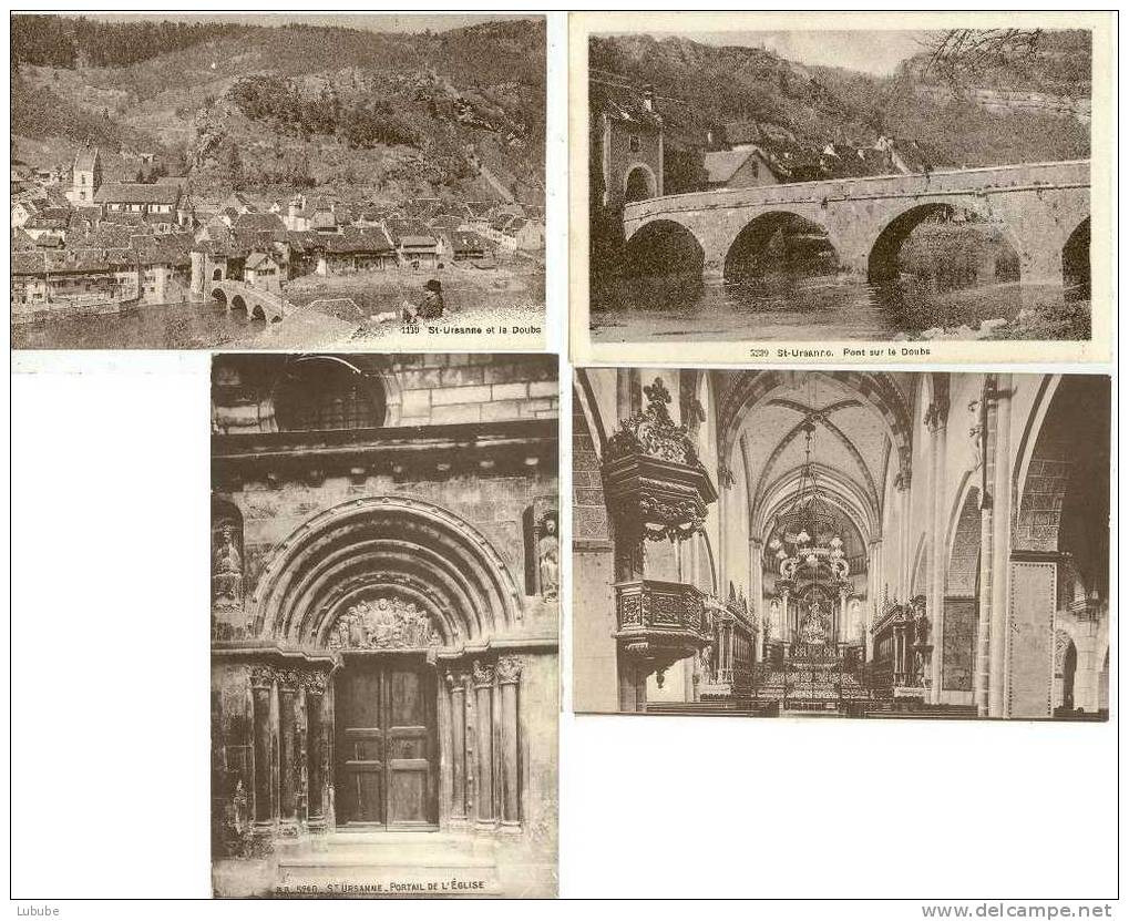 St.Ursanne - 4 Karten       Ca. 1910 - Saint-Ursanne