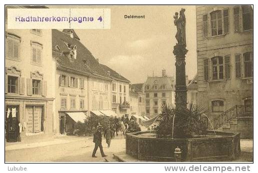 Delémont - Fontaine En Ville      Ca. 1910     PdC - Delémont
