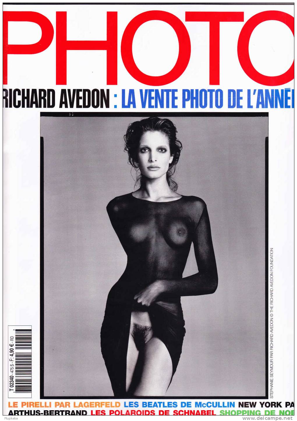 Photo 475 Décembre 2010 Couverture Stephanie Seymour Richard Avedon Les Beatles De McCullin Erthus-Bertrand Schnabel - Fotografía