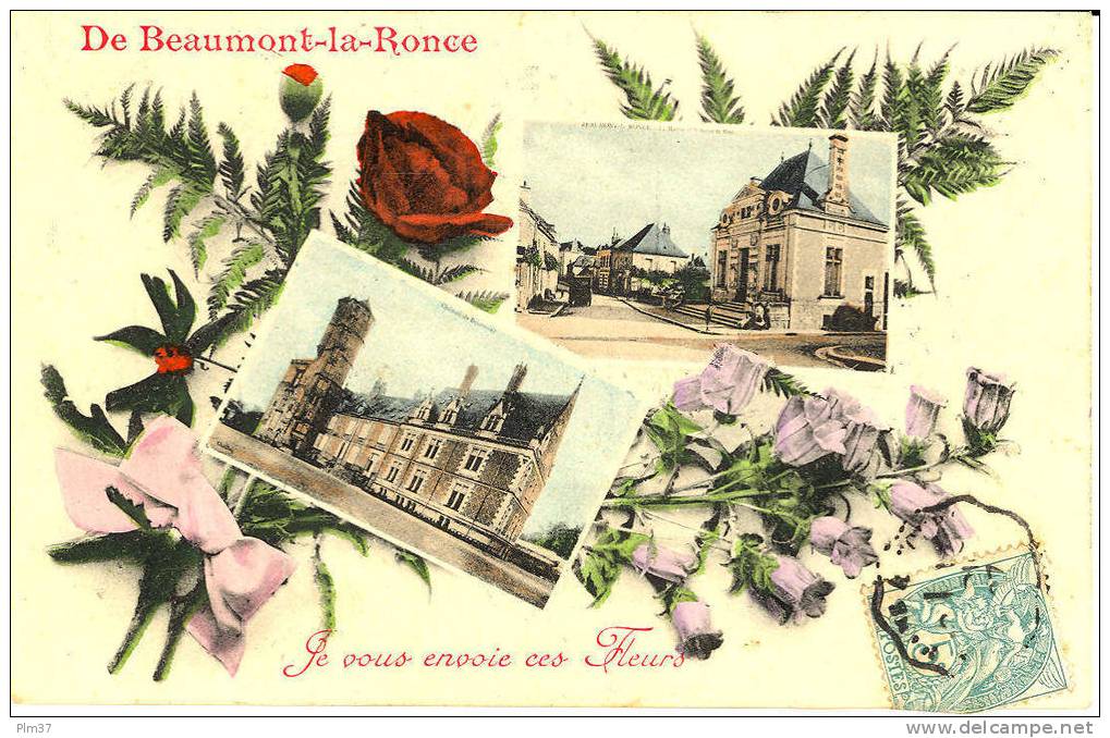 BEAUMONT LA RONCE - Carte Fantaisie - Beaumont-la-Ronce