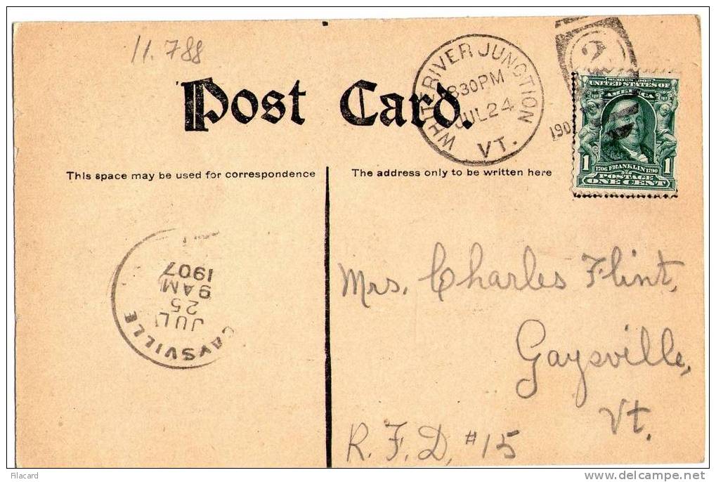 11788   Stati  Uniti  Telegrafh  Post-Card  Vermont  VG  1907 - Andere & Zonder Classificatie