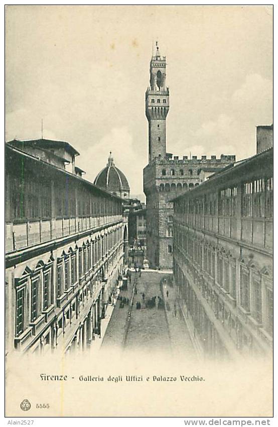 FIRENZE - Galleria Degli Uffizi E Palazzo Vecchio (Edit. Brunner & C., N. 5555) - Firenze (Florence)