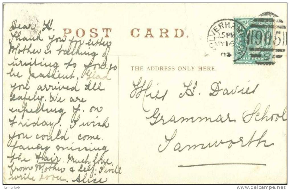 Britain United Kingdom - The Church, Trysull - 1904 Used Postcard [P1894] - Altri & Non Classificati