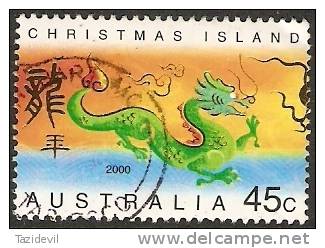 CHRISTMAS ISLAND - USED - 2000 45c Year Of The Dragon - Christmas Island