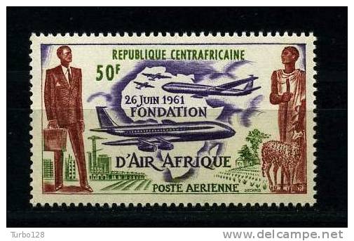 CENTRAFRICAINE 1962 P.A. 5 ** Neuf Ier Choix. MNH. SUPERBE. Cote: 1.00 €  (Avion, Plane)) - Central African Republic