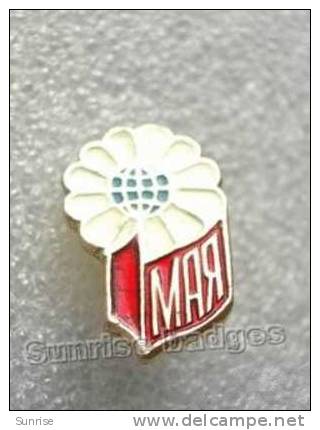 Celebration "1 May Day" ("International Day Of Worker´s Solidarity") / Old Soviet Badge USSR _61_c3076 - Celebrities