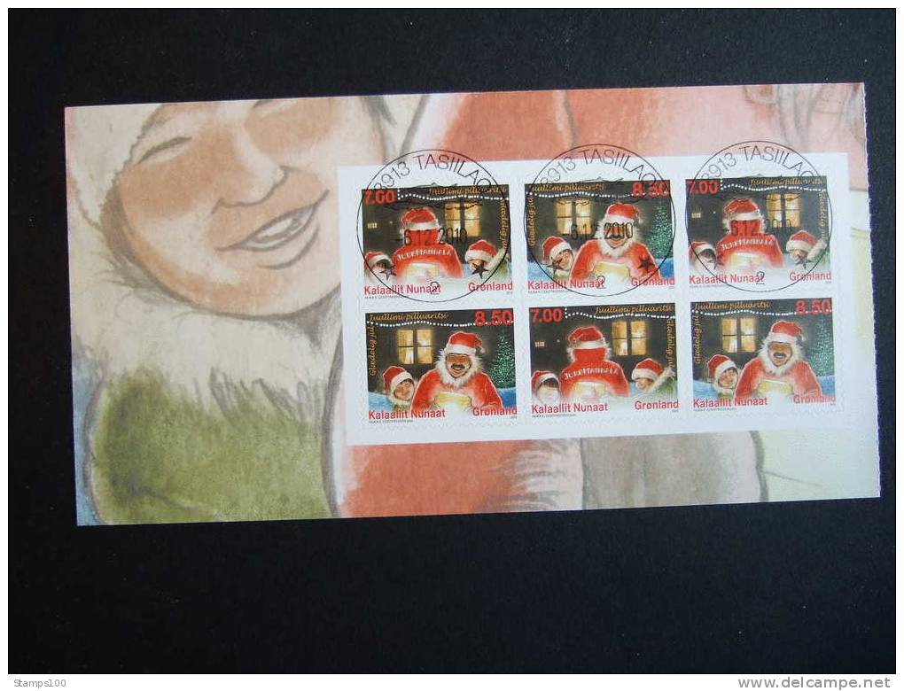 GREENLAND 2010  CHRISTMAS HALF  BOOKLET      CTO            (BOXGRO-631/015) - Markenheftchen