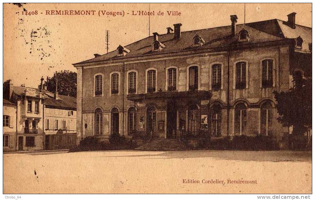 CPA REMIREMONT 88 - L'Hôtel De Ville - Remiremont