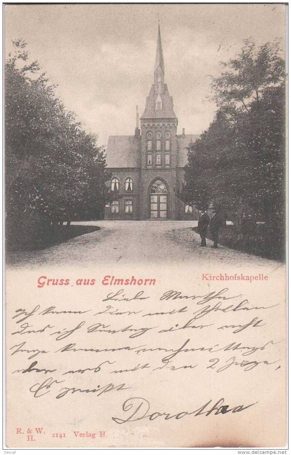Gruss  Aus Elmshorn, Used, 1902, With Stamp - Pinneberg