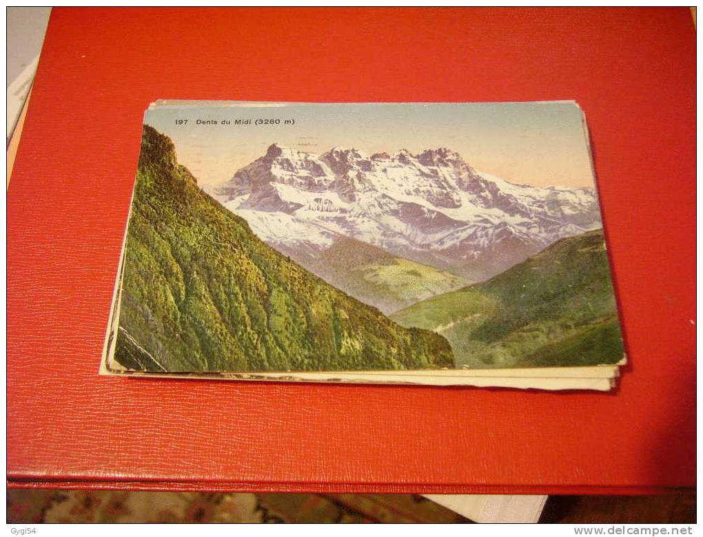 CPA  1907 COLORISEE  DENTS DU MIDI  SUISSE - Autres & Non Classés