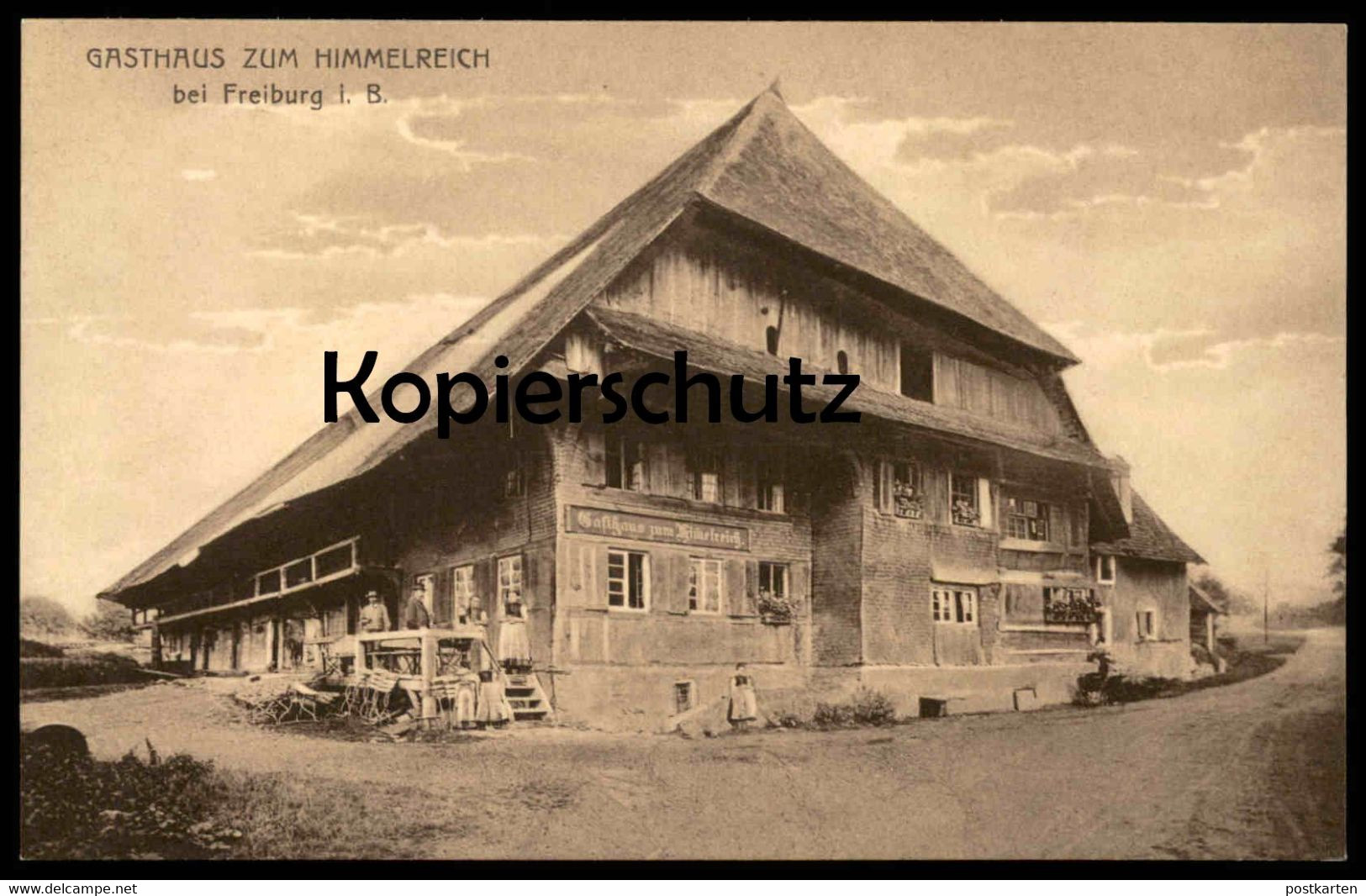 ALTE POSTKARTE KIRCHZARTEN GASTHAUS ZUM HIMMELREICH BEI FREIBURG SCHWARZWALD BLACK FOREST Cpa Postcard AK Ansichtskarte - Kirchzarten