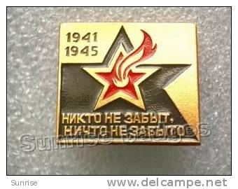 Celebration Victory Day (9 May). Anniversary Of Victory. / Old Soviet Badge USSR _62_c3145 - Celebrities