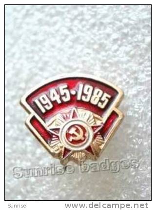 Celebration Victory Day (9 May). Anniversary Of Victory. / Old Soviet Badge USSR _63_c3230 - Beroemde Personen