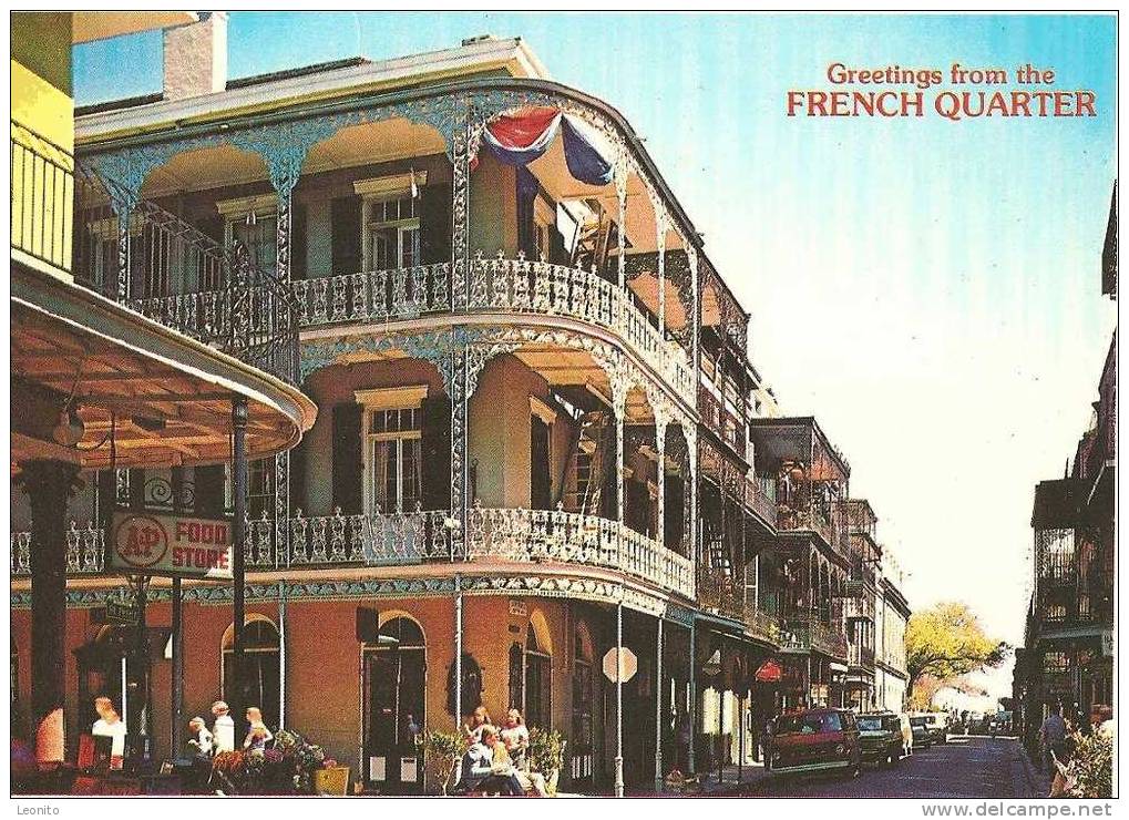 French Quarter Balconies At Royal And St. Peter Streets New Orleans 1980 - New Orleans