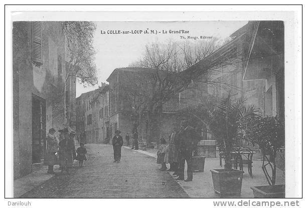 06 // LA COLLE SUR LOUP, La Grande Rue  Th MOnge édit ANIMEE - Autres & Non Classés